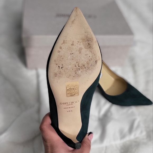 Jimmy Choo Dark Green Women's Shoes - Picture 5 of 10
